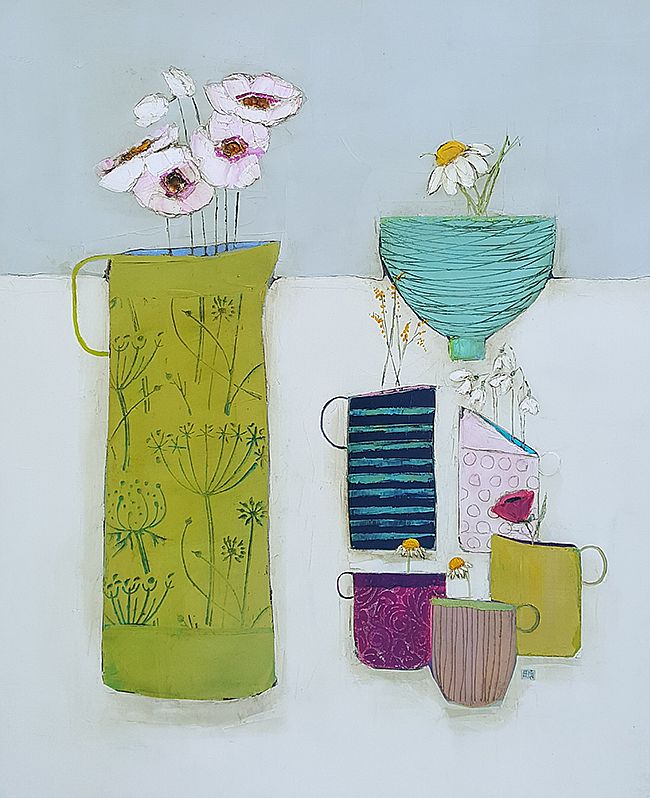 Eithne  Roberts - Breakfast time with large green jug